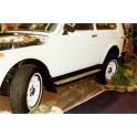 Marche pieds TUBE NOIR - PLAQUE ALU LADA