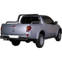 PARE CHOC ARRIERE DOUBLE TUBES INOX D.63 MITSUBISHI L200 2010- DB CAB
