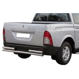 PARE CHOC ARRIERE DOUBLE TUBES INOX D.63 SSANGYONG ACTYON SPORTS 2007