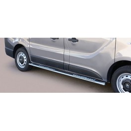 TUBES MARCHE PIEDS OVALE INOX DESIGN RENAULT TRAFIC 2014- Version courte L1 