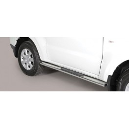 TUBES MARCHE PIEDS OVALE INOX MITSUBISHI PAJERO 2015- 3 portes 