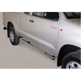 TUBES MARCHE PIEDS OVALE INOX DESIGN TOYOTA HILUX EXTRA CAB 2011- 
