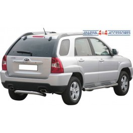 PARE CHOC ARRIERE INOX D.76 KIA SPORTAGE 2004- 