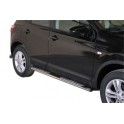 TUBES MARCHE PIEDS OVALE INOX DESIGN NISSAN QASHQAI 2010