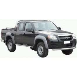 TUBES MARCHE PIEDS OVALE INOX D.76 MAZDA BT50 2007- XTRA CAB