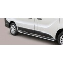 TUBES MARCHE PIEDS OVALE INOX OPEL VIVARO 2014- Version courte L1 