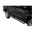 TUBES MARCHE PIEDS OVALE INOX D.76 VOLKSWAGEN AMAROK 2010