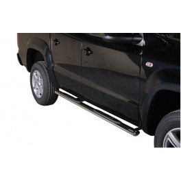 TUBES MARCHE PIEDS OVALE INOX D.76 VOLKSWAGEN AMAROK 2010