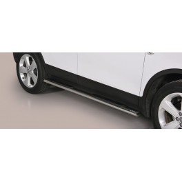 TUBES MARCHE PIEDS OVALE INOX OPEL MOKKA 2012
