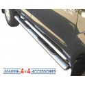 TUBES MARCHE PIEDS OVALE INOX D.76 TOYOTA VIGO DBLE CAB 
