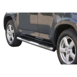 TUBES MARCHE PIEDS INOX D.76 TOYOTA RAV 4 2006- 