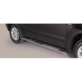 TUBES MARCHE PIEDS OVALE INOX SUZUKI GRAND VITARA 2013- 5 Portes 