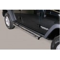 TUBES MARCHE PIEDS INOX D.76 JEEP WRANGLER 5P 2011- 