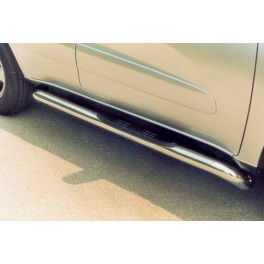 TUBES MARCHE PIEDS RADIAL INOX D.76 TOYOTA RAV 4 2000- 2005 5 PORTES