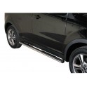 TUBES MARCHE PIEDS OVALE INOX D.76 SSANGYONG KORANDO 2011- CE 