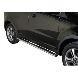 TUBES MARCHE PIEDS OVALE INOX D.76 SSANGYONG KORANDO 2011- CE 
