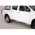 TUBES MARCHE PIEDS OVALE INOX 76 ISUZU DMAX DOUBLE CABINE 2012- SPACE CAB 