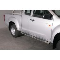 TUBES MARCHE PIEDS OVALE INOX 76 ISUZU DMAX 2012- SPACE CAB 