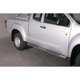 TUBES MARCHE PIEDS OVALE INOX 76 ISUZU DMAX 2012- SPACE CAB 