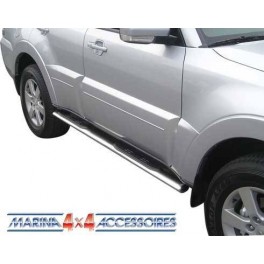TUBES MARCHE PIEDS OVALE INOX D.76 MITSUBISHI PAJERO DID 2007- 5P