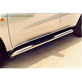 TUBES MARCHE-PIEDS RADIAL INOX D.76 TOTOTA RAV'4 2000- 2005 3 PORTES