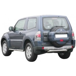 PARE CHOC ARRIERE INOX D.76 MITSUBISHI PAJERO DID 2007- 
