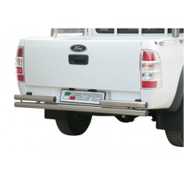 PARE CHOC ARRIERE DOUBLE TUBES INOX 63 FORD RANGER 2009- 