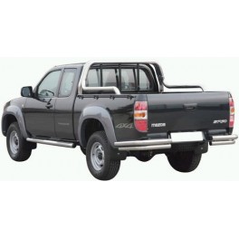 TUBES MARCHE PIEDS INOX D.76 MAZDA BT 50 2007- XTRA CAB 