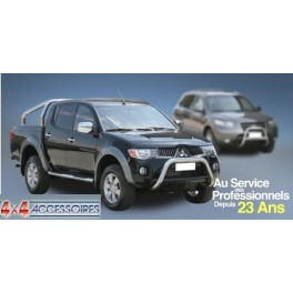 TUBES MARCHE PIEDS INOX D.76 MITSUBISHI PAJERO 2.5/3.2 GL/GLX 5P- 2006