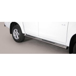 TUBES MARCHE PIEDS INOX 76 ISUZU DMAX XTRA CABINE 2012- 