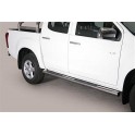 TUBES MARCHE PIEDS INOX 76 ISUZU DMAX DOUBLE CABINE 2012- SPACE CAB 