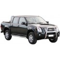 TUBES MARCHE PIEDS INOX 76 ISUZU DMAX 2004- DOUBLE CAB 