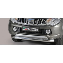 TUBE PROTECTION AVANT INOX D.76 MITSUBISHI L200 2015- Club Cab