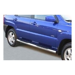 TUBES MARCHE PIEDS INOX D.76 KIA SPORTAGE 2004- - accesoires 4x4 marina