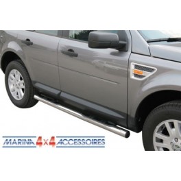 TUBES MARCHE PIEDS INOX D.76 LANDROVER FREELANDER 2 2008