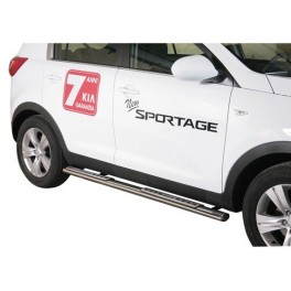 TUBES MARCHE PIEDS OVALE INOX DESIGN KIA SPORTAGE 2010- 