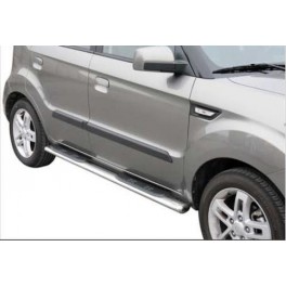 TUBES MARCHE PIEDS OVALE INOX DESIGN KIA SOUL 2009
