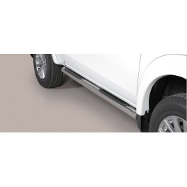 TUBES MARCHE PIEDS INOX D.76 MITSUBISHI L200 2015- Club Cab