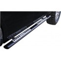 TUBES MARCHE PIEDS OVALE NOIR DESIGN TOYOTA VIGO/HILUX 2006- DOUBLE CAB