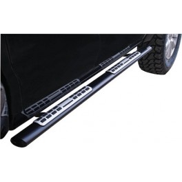 TUBES MARCHE PIEDS OVALE NOIR DESIGN TOYOTA VIGO/HILUX 2006- DOUBLE CAB
