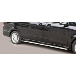 TUBES MARCHE PIEDS OVALE MERCEDES CLASSE V 2014- Version courte L1  