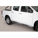 TUBES MARCHE PIEDS OVALE INOX 76 ISUZU DMAX XTRA CABINE 2012- 