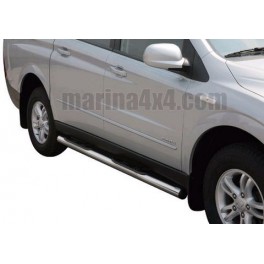 TUBES MARCHE PIEDS INOX D.76 SSANGYONG ACTYON SPORTS 2007- 
