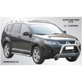 SUPER BAR INOX D.76 MITSUBISHI OUTLANDER 2007- CE 