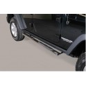 TUBES MARCHE PIEDS OVALE INOX D.76 JEEP WRANGLER 5P 2011- 