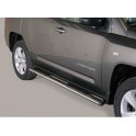 TUBES MARCHE PIEDS OVALE INOX DESIGN JEEP COMPASS 2011- 