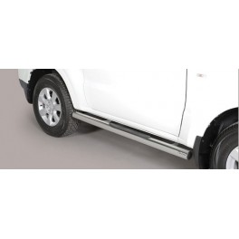 TUBES MARCHE PIEDS INOX D.76 MITSUBISHI PAJERO 2015- 3 portes 