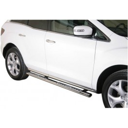 TUBES MARCHE PIEDS OVALE INOX DESIGN MAZDA CX7 2010- 