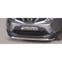 TUBE PROTECTION AVANT INOX D.63 NISSAN QASHQAI 2014- 