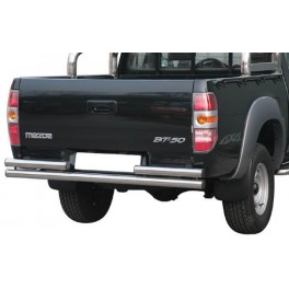 PARE CHOC ARRIERE DOUBLE TUBES INOX D.63 MAZDA BT50 2007- 